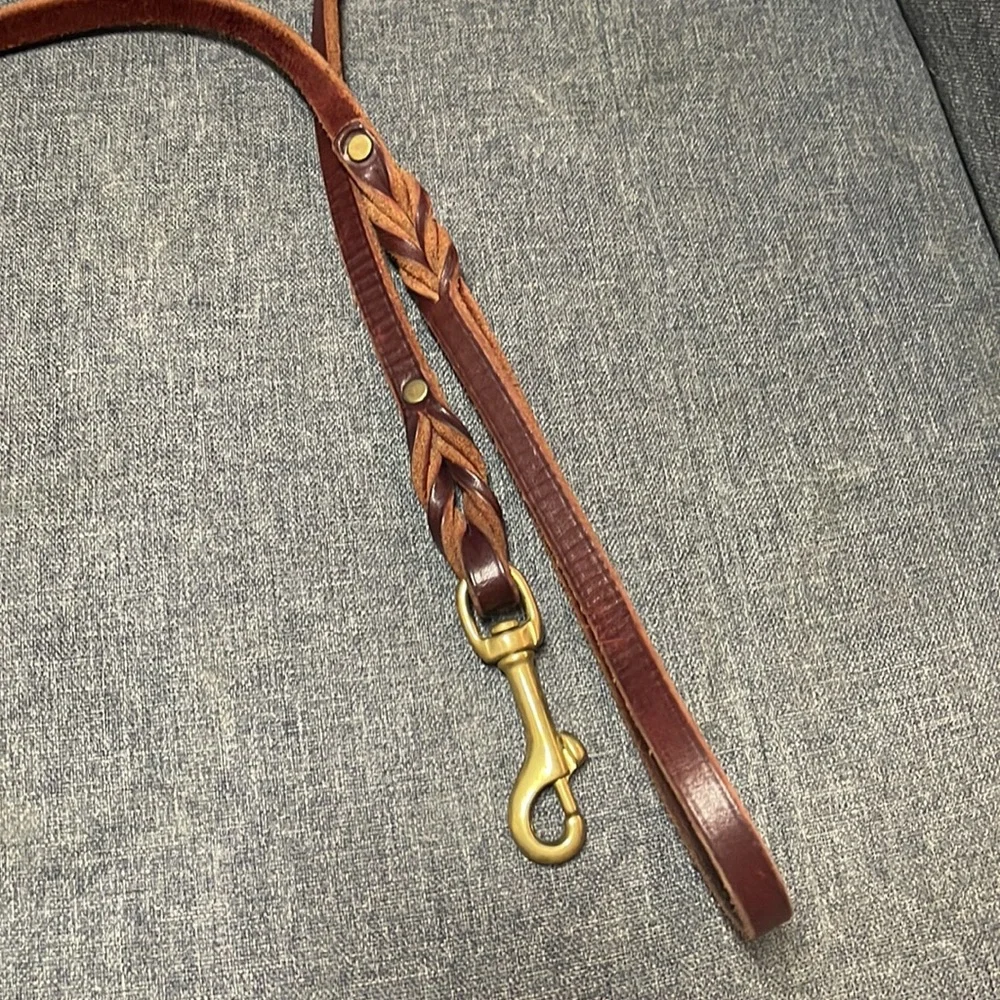Braided Leather Leash